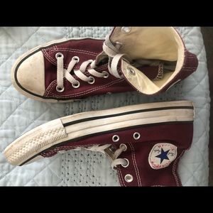 Maroon Converse